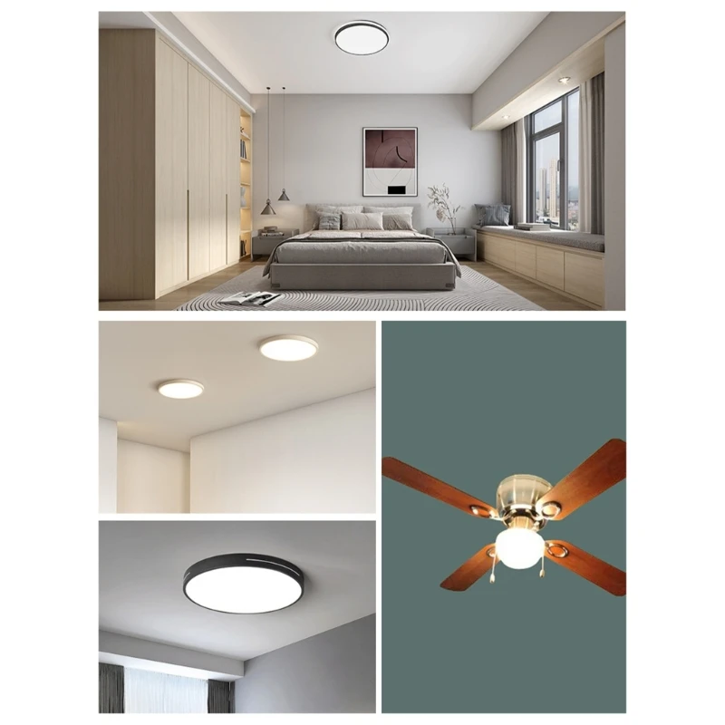 120V 18W LED FAN FAN LIGHT LEDMABLE LED RETROFITS Lampu Dewan Panel
