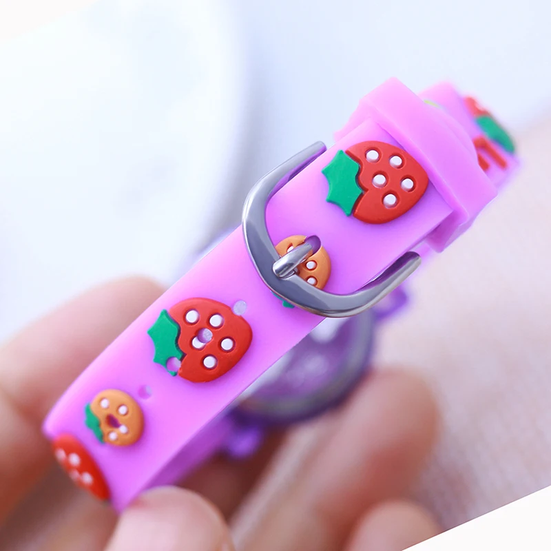 Chaoyada-Montre à quartz numérique 3D pour filles, joli bracelet mignon Harvey, rose, violet, cadeaux d'anniversaire pour petits enfants