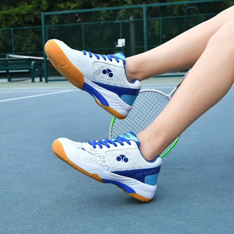 Professional tennis shoes, table tennis and badminton shoes, training, anti slip and shock-absorbing, unisex couple sports shoes