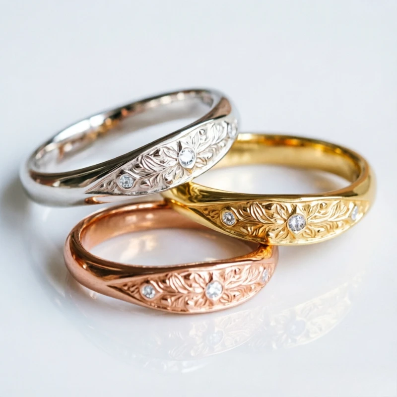 Exquisiter Ring im Bohemian-Stil mit Strukturiertem Synthetischem Zirkonia, Eleganter Damenring für Festliche Anlässe und Jubiläen, Schmuck-Accessoire