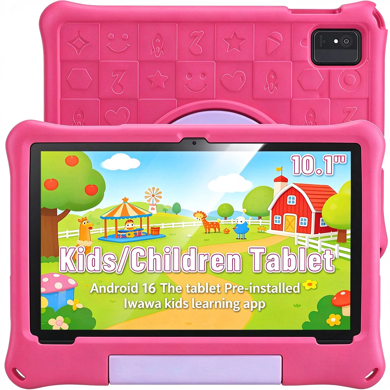 ANRY CH10PLUS Children’s Tablet 10.1'' Android 16 8GB+32GB 5000mAh WiFi 6 Bluetooth 4.2 EVA Shockproof Case Educational Kids Pad