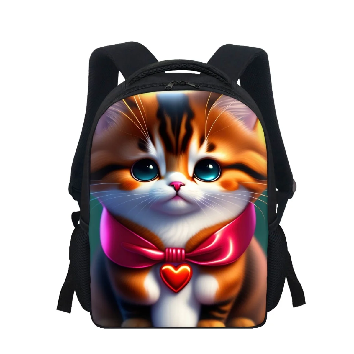 Cute Cat Print School Bags For Girls Boys Casual Cartoon Kids Backpack Child Bags Teenagers Student Bookbag New Semester Gift