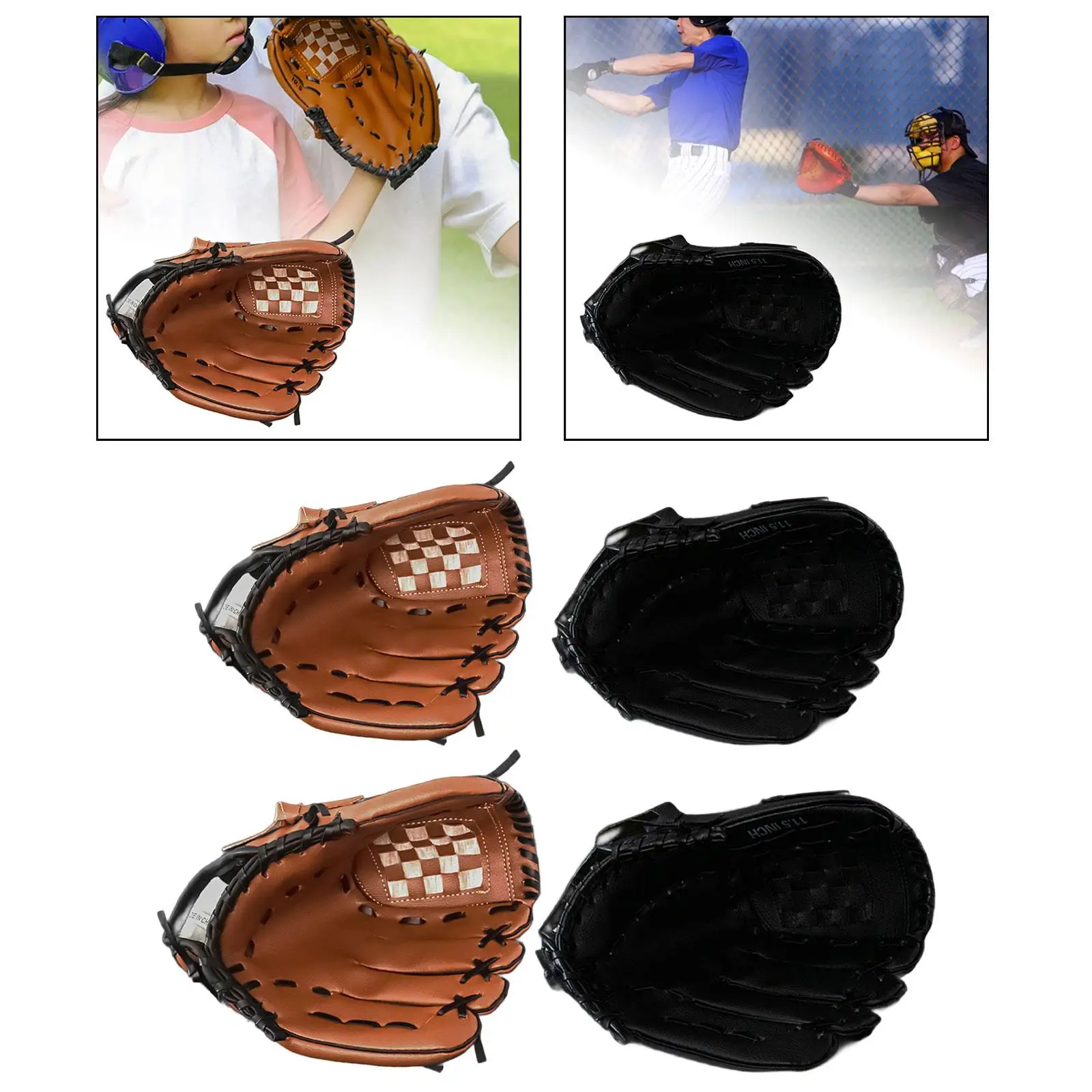 Fastpitch البيسبول ميت Infielders ميت اليد اليمنى رمي الضرب قفاز سميكة الرياضة في الهواء الطلق البيسبول قفاز للبالغين