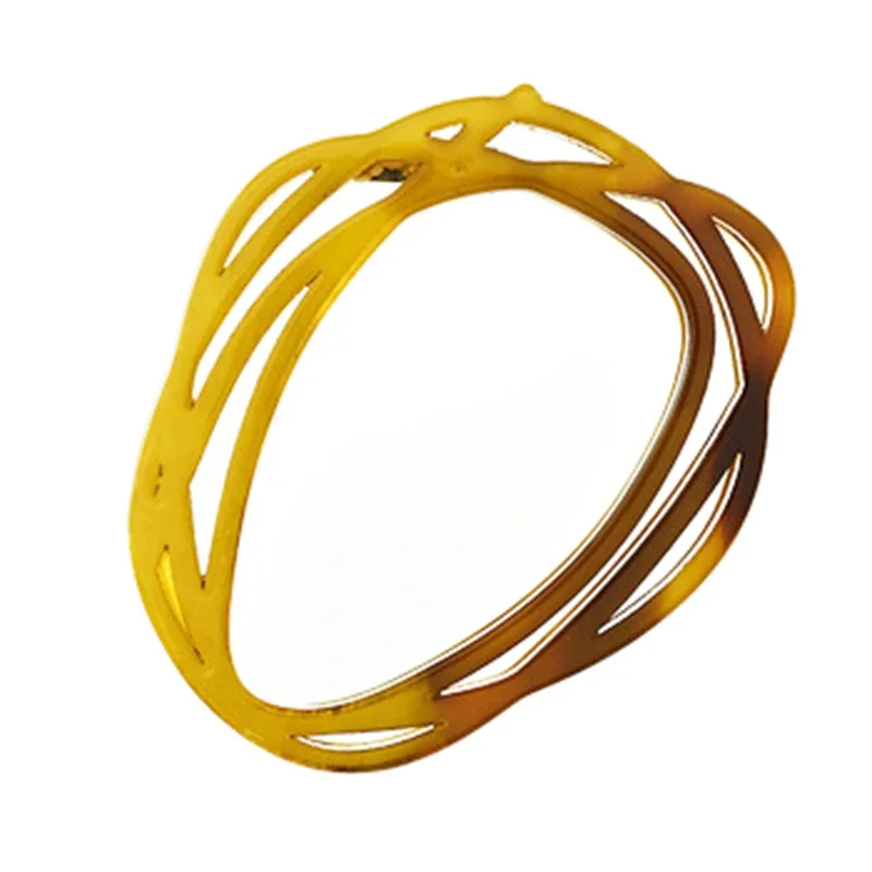 Blucome Fashion Acrylic Geometry Hollow Brooch for Women Girls Sweater Hat Bag Hijab Pins Wedding Party Corsage Holiday Gifts