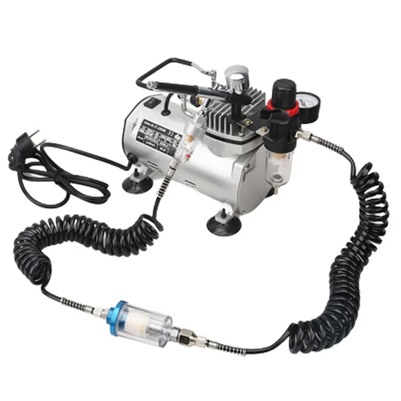 

Professional Airbrush Compressor Electric Spray Gun Air Compressor Painting Set Art Nail Tattoo Makeup Model Sprayer