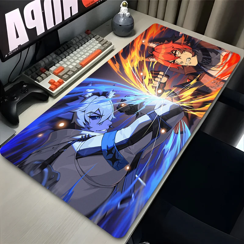 Komano Manato Mouse Pad New Zenless Zone Zero Large XXL Mousepad Anime Computer Keyboard Pad Pc Gaming ZZZ Accessories Desk Mat
