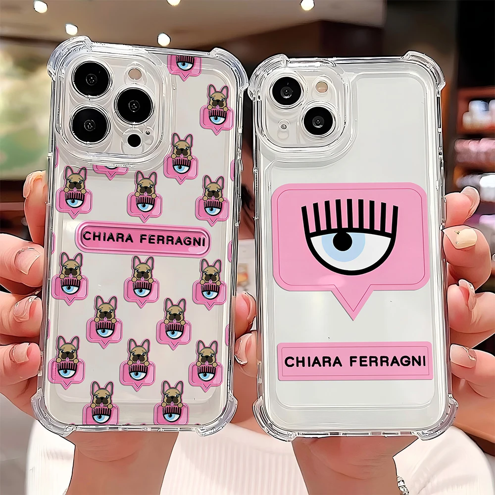 スマホケース・テックアクセサリーその他 Chiara Ferragni 'Cf Mascotte' I-Phone 11 pro battery case COVER_IPHONE15PLUS_BLACK_COCCO