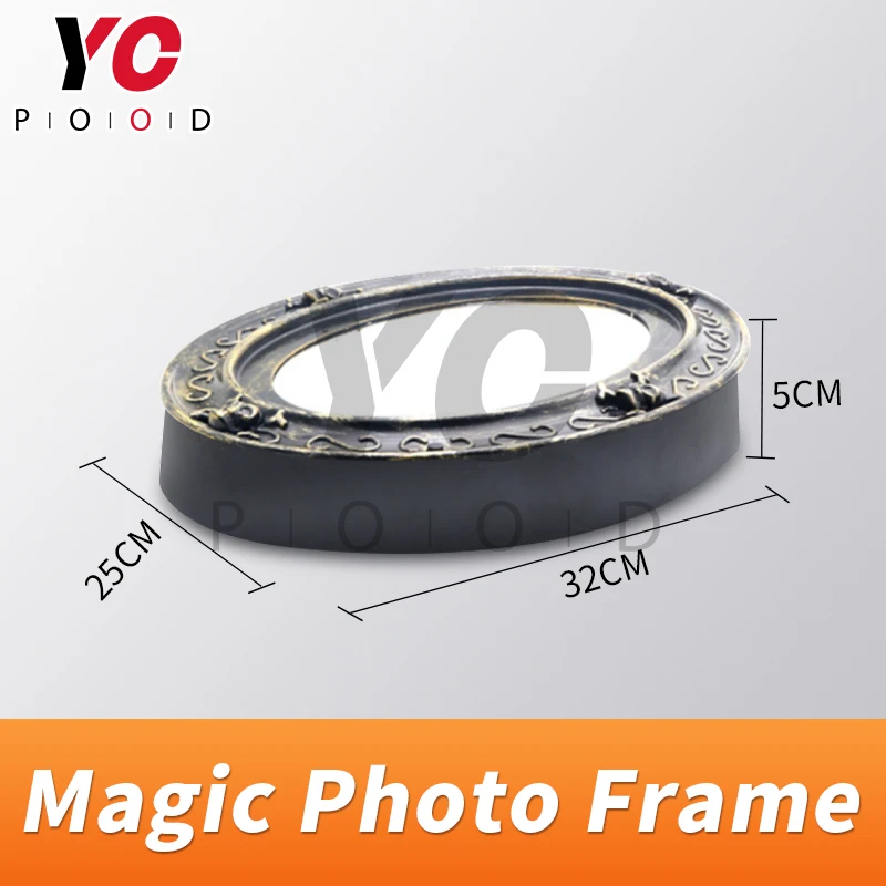 YOPOOD Escape room props Magic Photo Frame Show Clues in the mirror Escape Room Mirror RFID trigger mirror