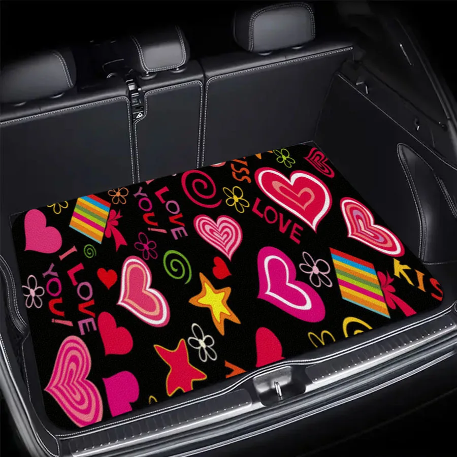 1 High-quality Printed Car Trunk Mat With An Exquisite And Unique Design. This Cargo Mat Is Machine Washable And Provides Excell
