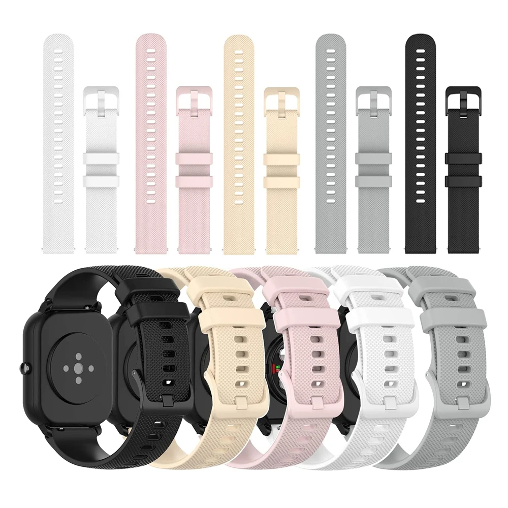 

Silicone Bands for Verizon Gizmo Watch 2/1 Replacement Strap Women Men 20mm Quick Release Sport Band for Smart Watch Watchband