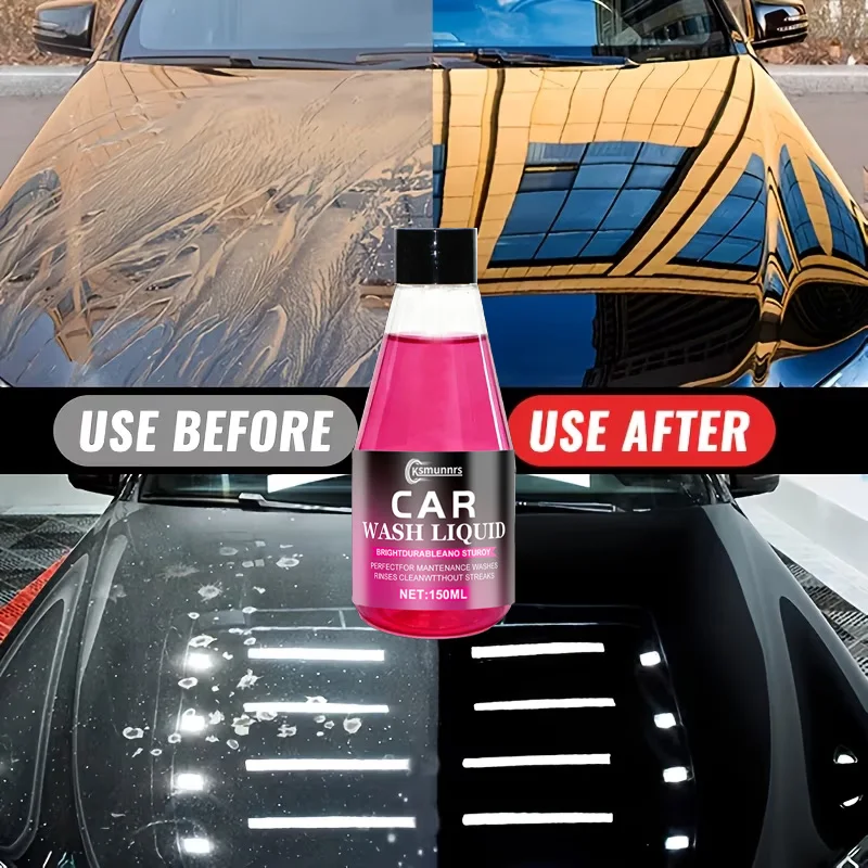 High Foam Car Wash Soap – Cleans, Shines & Protects in One Step. Neutral PH Pink Foam Formula, Safe for All Car Paints & Coating