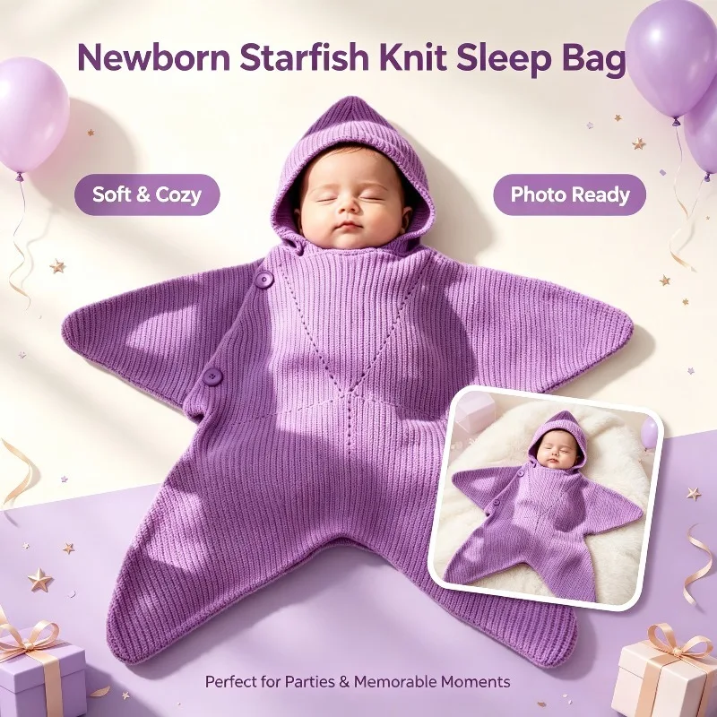 Newborn Onesie Is Soft, Comfortable and Warm, Baby's Sleep-proof Jumpsuit