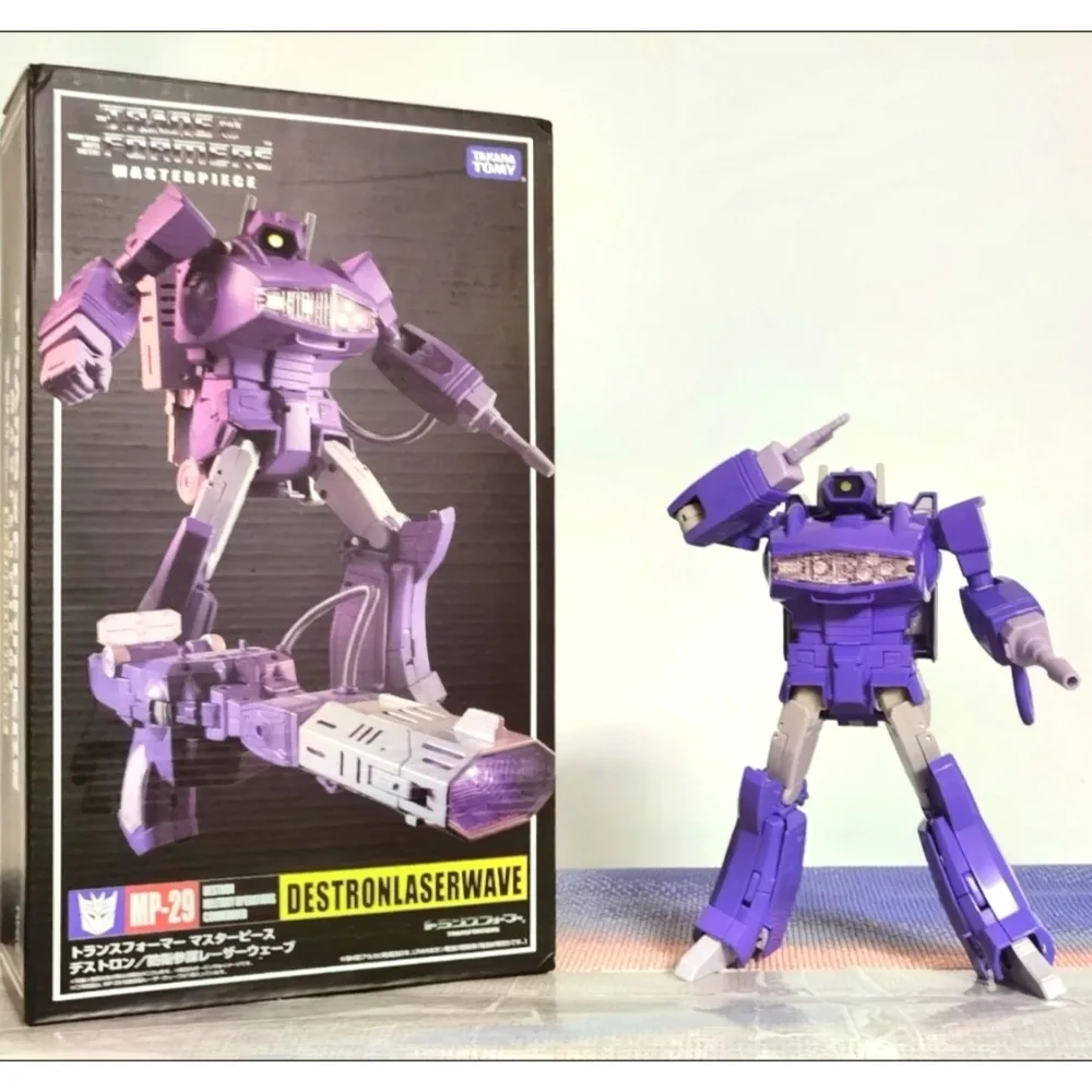 In Stock Transformation Toys MP29 Shockwave G01 Cartoon KO Version Decepticons with Light Models, Robots Action Figures Gifts