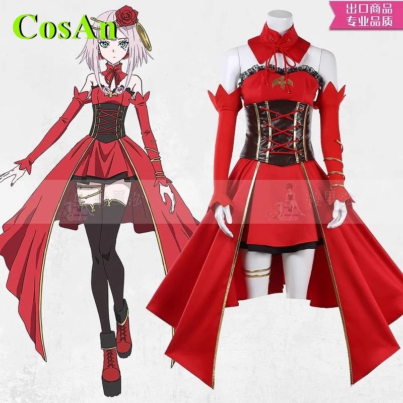 CosAn Anime Takt Op.Destiny Fate Cosplay Costume Sweet Elegant Red Uniform Dress Female Male Activity Party Role Play Clothing