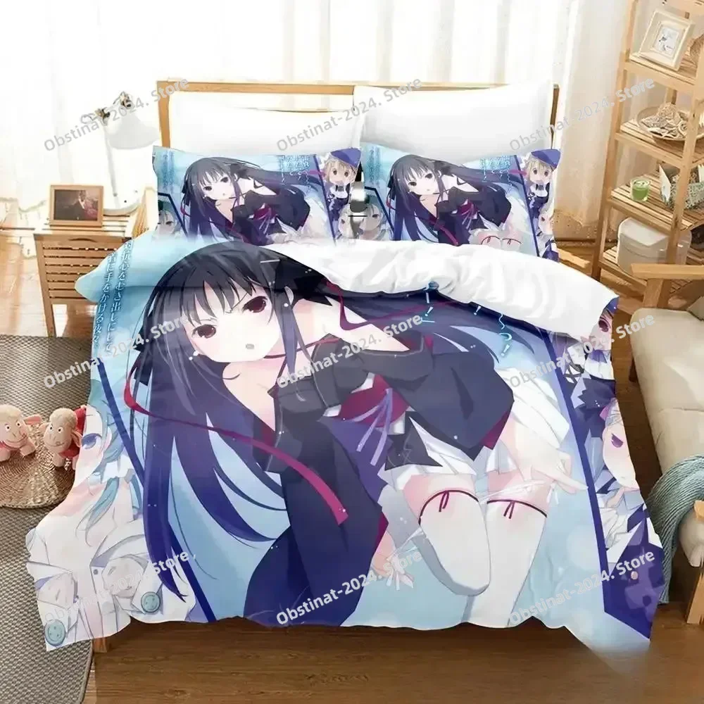 New Anime Unbreakable Machine-Doll Bedding Set Printed With Pillowcase Bed Duvet Cover Soft Single Double Queen Super King Size