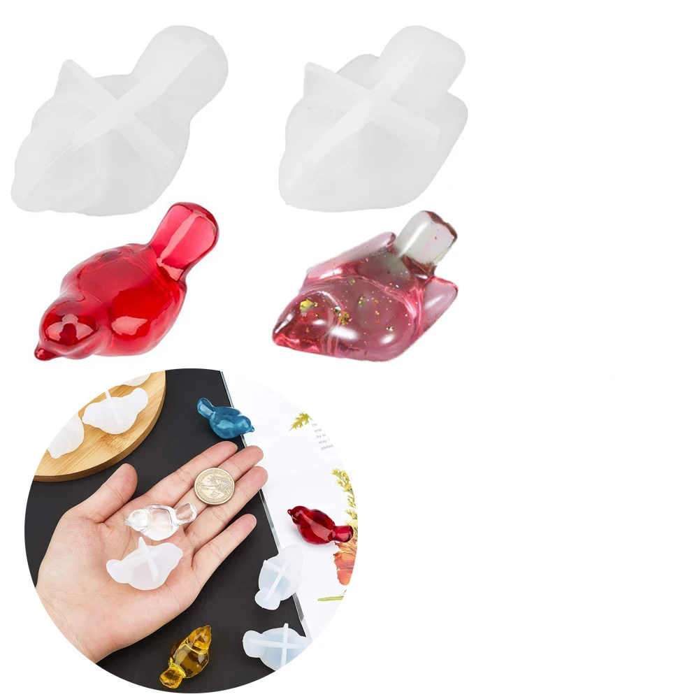 

3D Little Bird Silicone Mold Soft Mould Resin Craft Home Embellishment DIY Pendants Jewelry Making