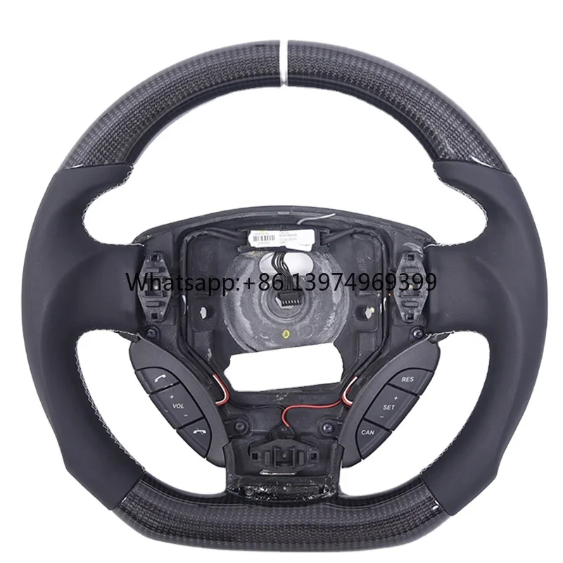 Hot Selling Factory Carbon Fiber Steering Wheel Red Location Line for Aston Martin