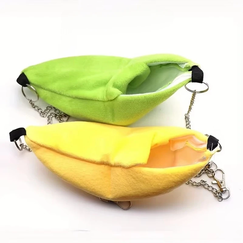 Hamster hängematte Winter warme baumwolle nest Banane hamster hängematte Kleine tier hängematte Haustier Schlafen Nest schlafen liefert Käfig nes – Detail 4