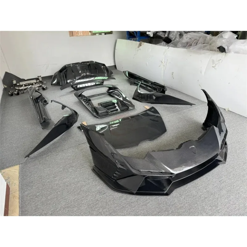Factory Hot Selling Factory Hot Selling Tecnica Style body kit carbon fiber front rear bumper side skirt fender spoiler hood exh