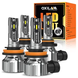 OXILAM 2Pcs Canbus H8 H11 9005 HB3 9006 HB4 LED Headlight Bulb Super Bright 2025 Car Head Fog Light Kit High Low Beam 12V 6500K