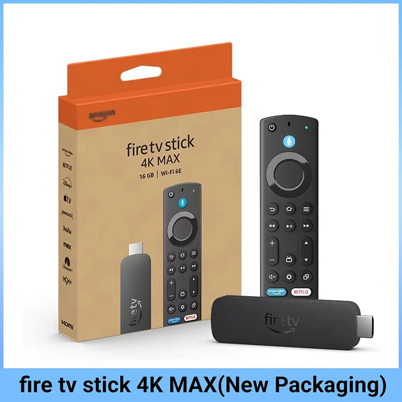 

New Fire TV Stick 4K Max 2nd Gen(New Packaging), Wi-Fi 6E Streaming Media Player with Alexa Voice Remote, 4K HDR