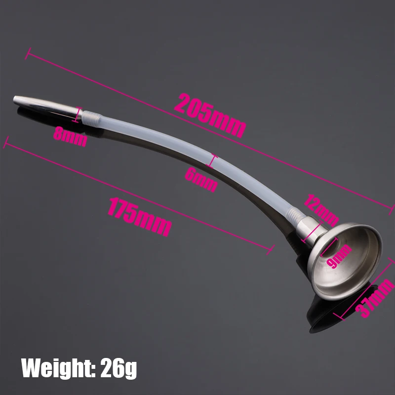 Male Urethral Dilator Penis Plug Funnel Metal Hollow Urethral Catheter Horse Eye Stimulation Sounding Masturbator Sex Toys Men