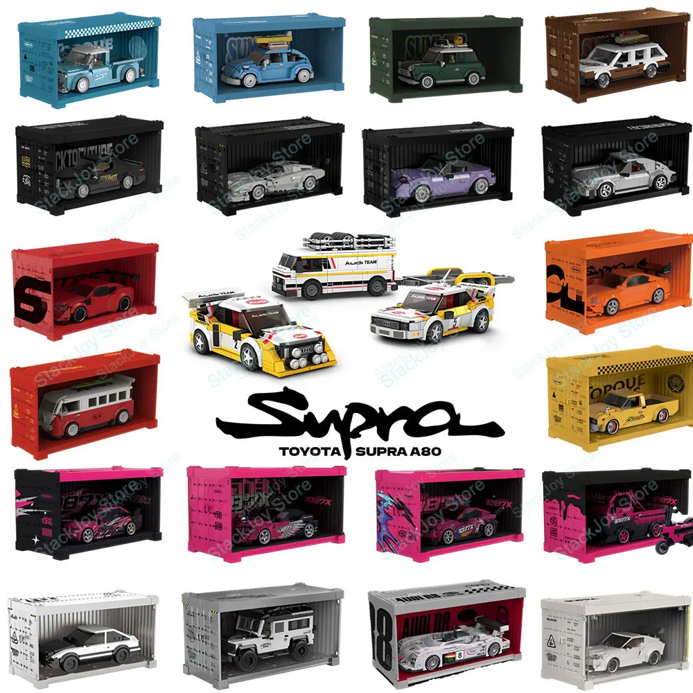 

PB Speed Car Sports WRC S1 Car AE86 Pickup Truck Beetle Building Blocks Set Technical Racing Vehicle Toy Gifts For Boys