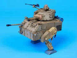 1/72 Ratio Die-cast Resin XP-M4 Sherman Army Vers Little John Armor Model Assembly Kit Free Painting (no Instruction Manual)