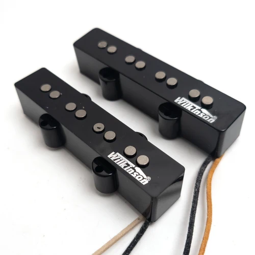 Imagen 2 del producto Wilkinson JB 4 cuerdas bajo Alnico 5 pastillas negro Estilo Vintage JB Jazz bajo eléctrico pastillas de guitarra Set accesorios de guitarra