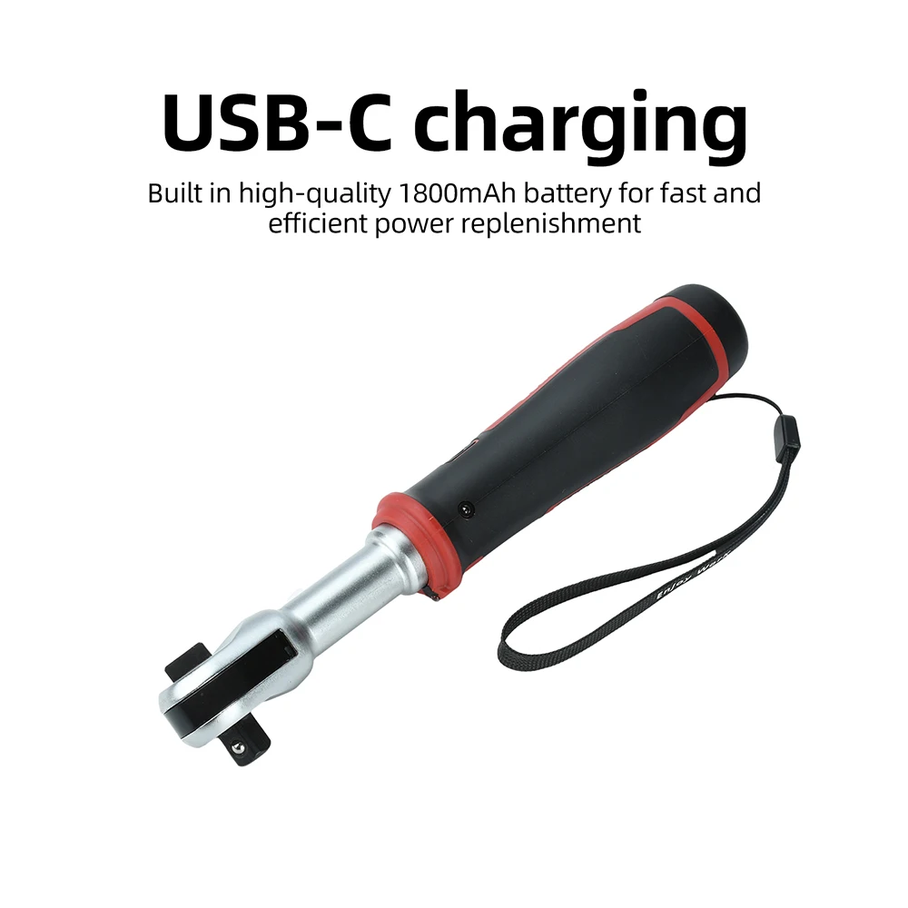 Elektrischer Ratschenschraubenschlüssel 3,6V Typ-C Wiederaufladbar 1/4 Zoll Antrieb für Autoreparatur, Hauswartung und DIY-Projekte – Detail 8