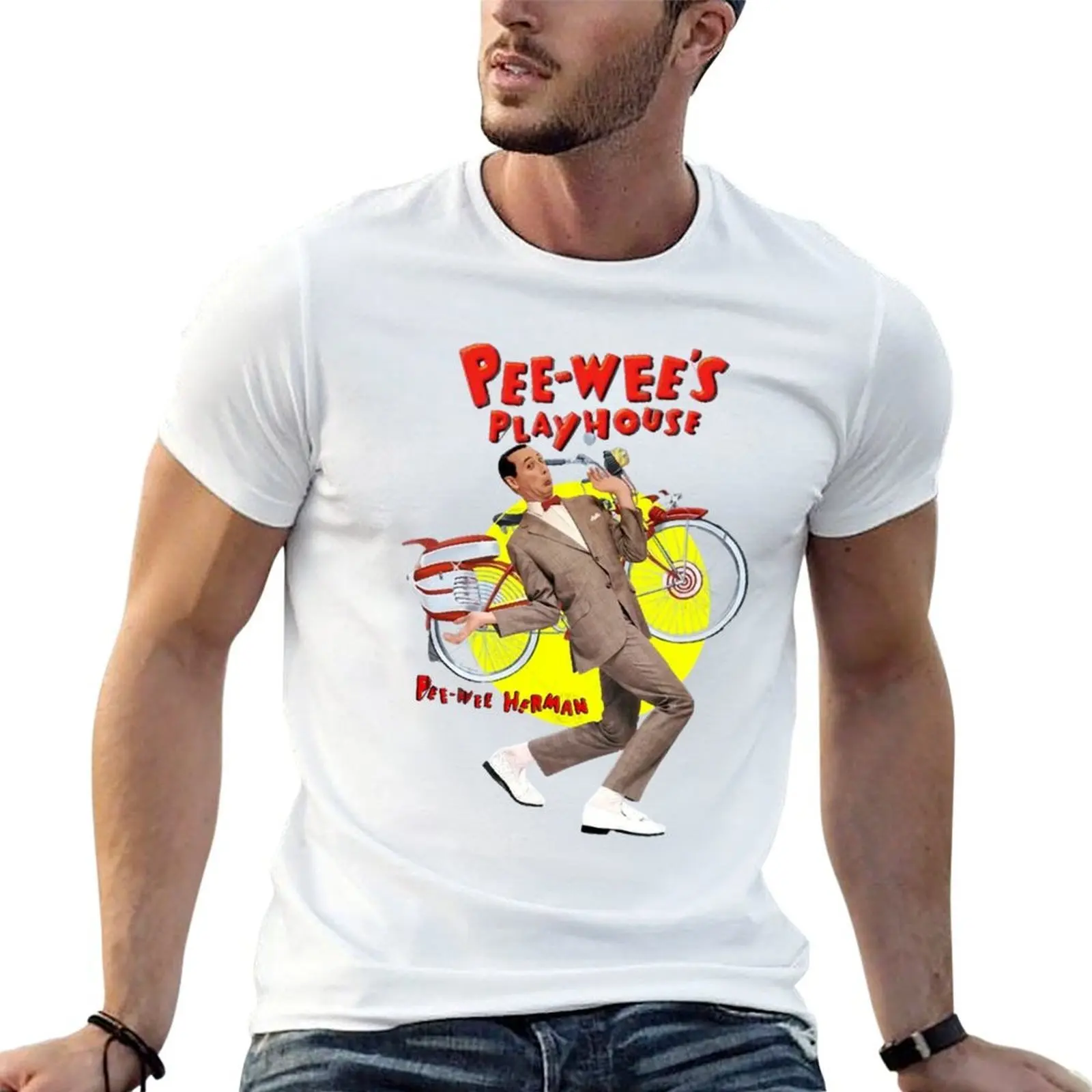 

Pee wee herman - Pee Wee's Playhouse Fun T-Shirt anime t shirts oversize t shirts for man slim fit man t shirt summer T-shirt