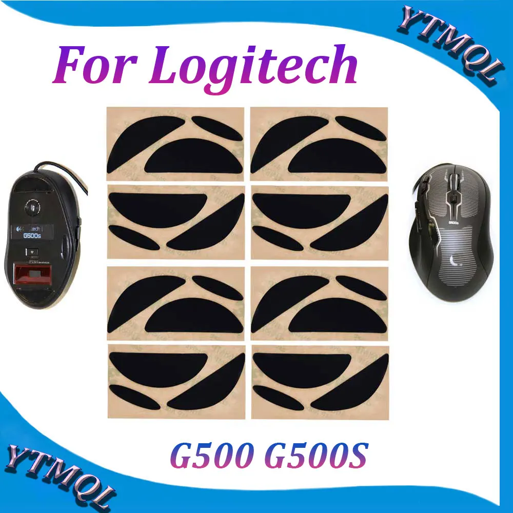 

2-10 комплектов, коврики для мыши и Коньков для Logitech G500 G500s, беспроводная мышь, белый, черный, противоскользящая наклейка, сменный разъем