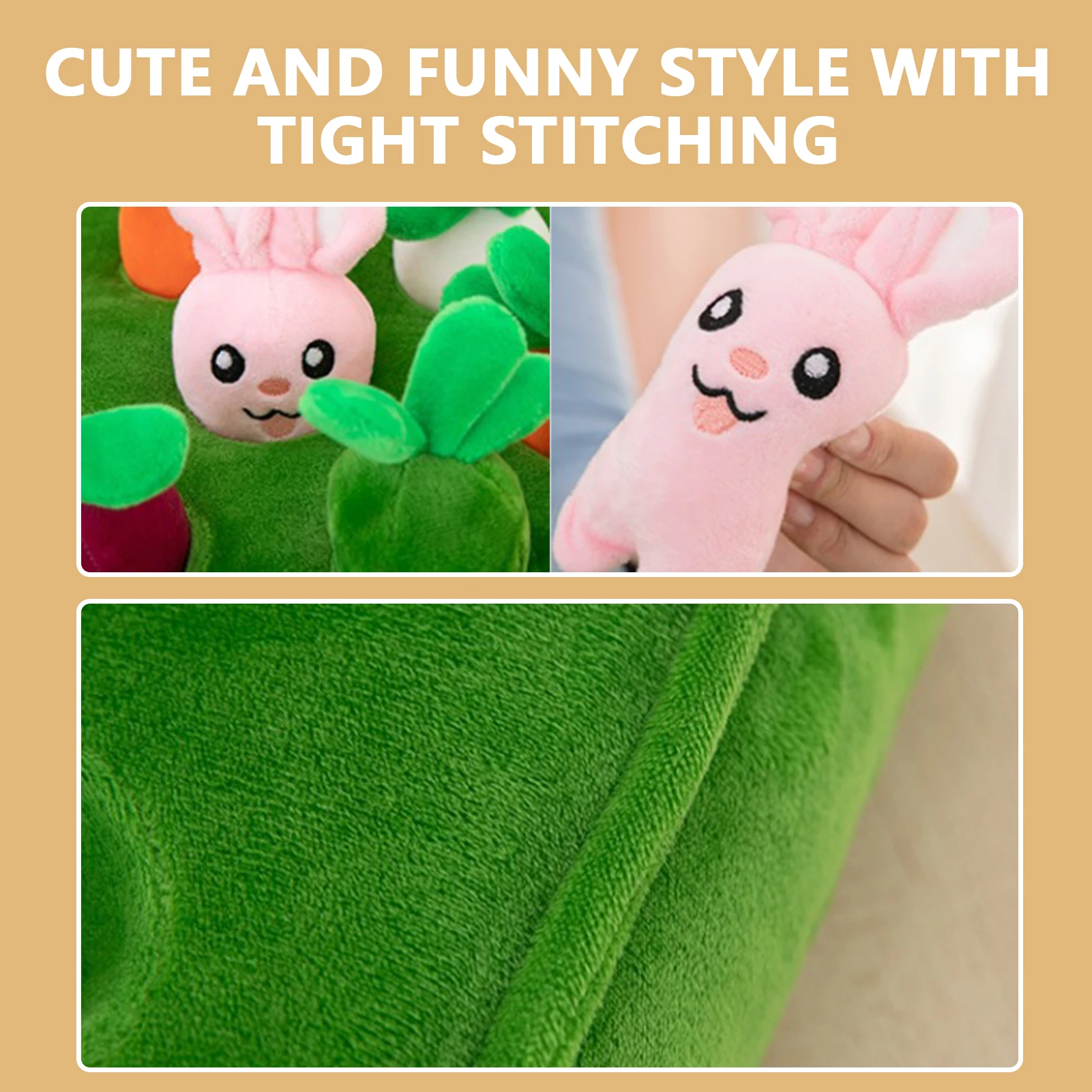 Interactive Dog Toys Vegetable Carrot Plush Toy For Dogs Cats Snuffle Mat Durable Chew Teething And Training Toy Pet Supplies