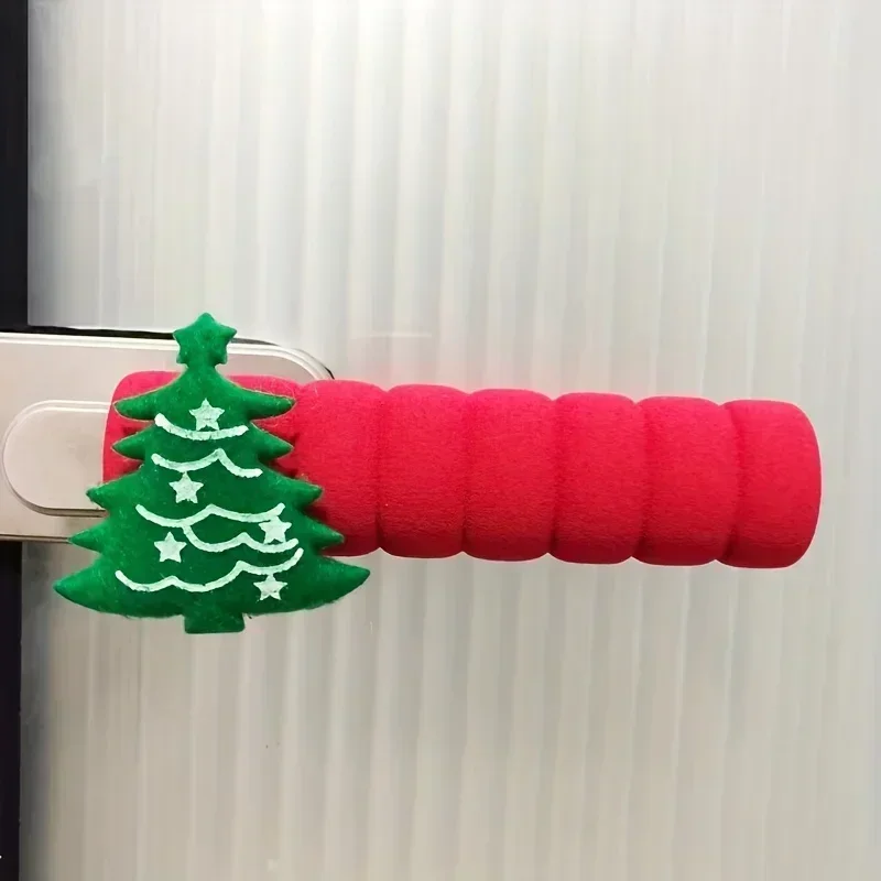 Door Handle Protective Cover Use for Door Handle Protection, Collision Between Wall And Door Handle Decor, Christmas Decoration