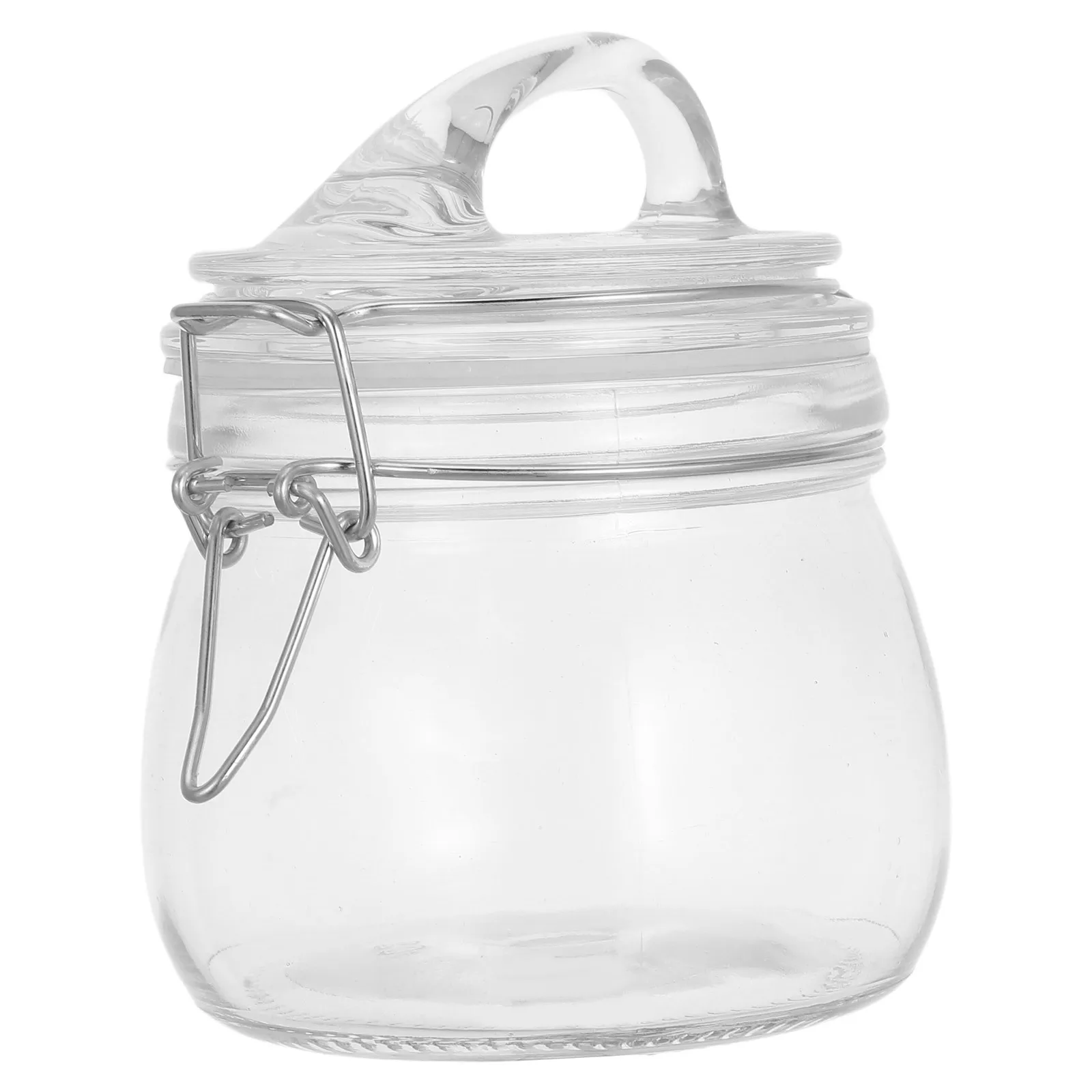 

Glass Storage Jars 500ml Transparent Airtight Kitchen Honey Pickles Container Lidded Food Jar Multiuse Sealing Performance