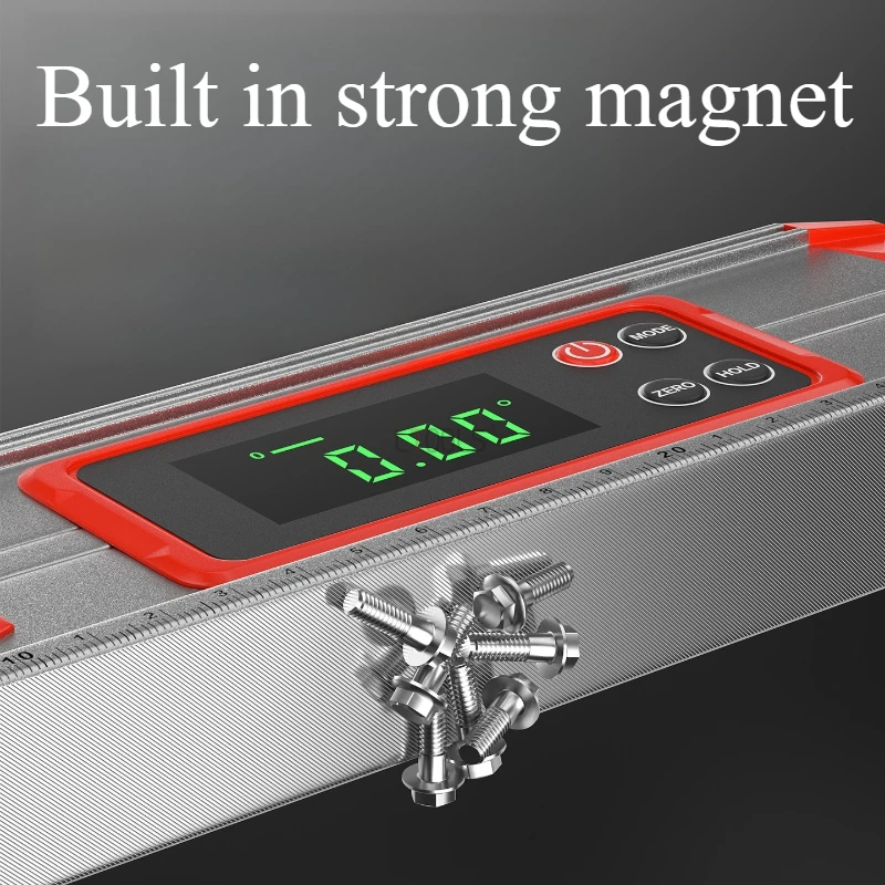 Woodworking Tool Multifunctional High-precision Electronic Digital Display Strong Magnetic Level Ruler Suitable for Decoration