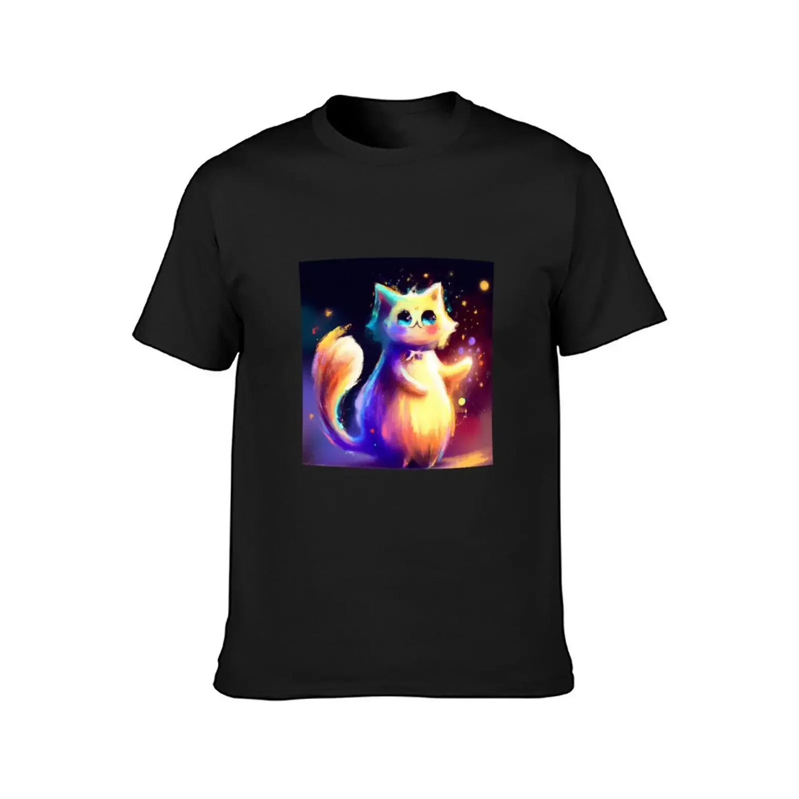 Magical Kitten Astrid Floof T-Shirt blue archive korean fashion mens graphic t-shirts funny