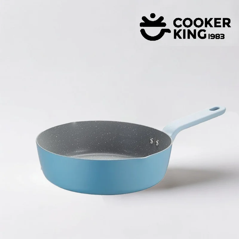 

COOKER KING 26/26/28cm Frying Pan Skillet Aluminum Alloy Lightweight Deep Fryer Non-stick Pan For Delicate Housewives