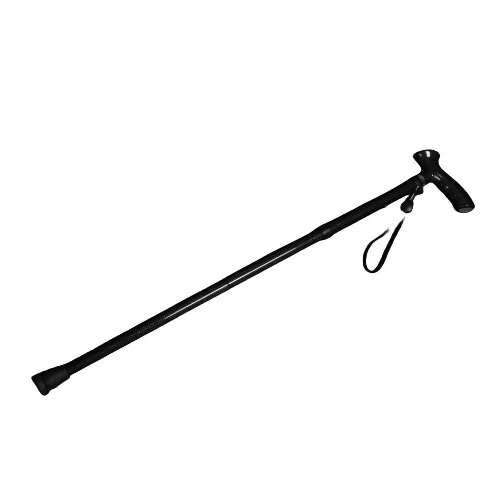 Carbon Fibre Walking Stick, Foldable Hiking Cane, Rehabilitation Therapy, Durable Portable Cane, 4 Sections Adjustable