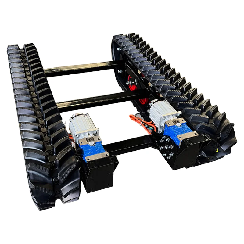 Transporter Chassis Vehicle Track Dumper Crawler Carrier Dumper  Mini Small Rubber Tracked Carrier Electric Remote