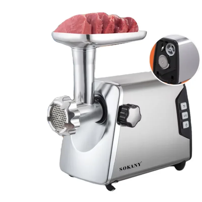 Sokany 06006 High quality meat grinder food grade  stainless steel blade 3800W high power