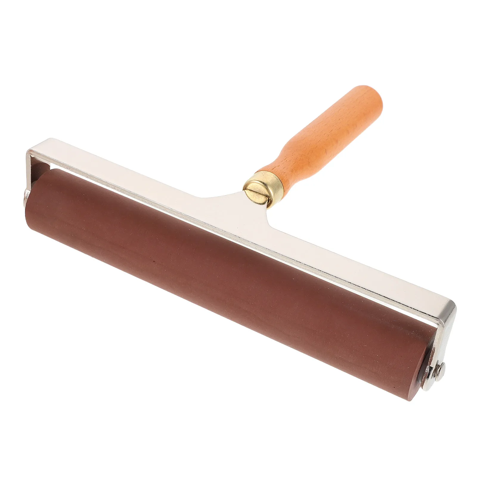Rubber Roller for Printmaking 20Cm Soft Ink Hand Roller Brayers for Gel Printing Craft Decoupage Woodworking Glue Application