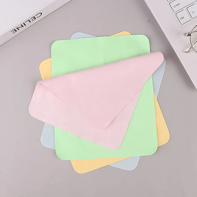 Chamois Glasses Cleaning Cloth, Microfiber Lens Wipes, Phone Screen Cleaner, 5pcs