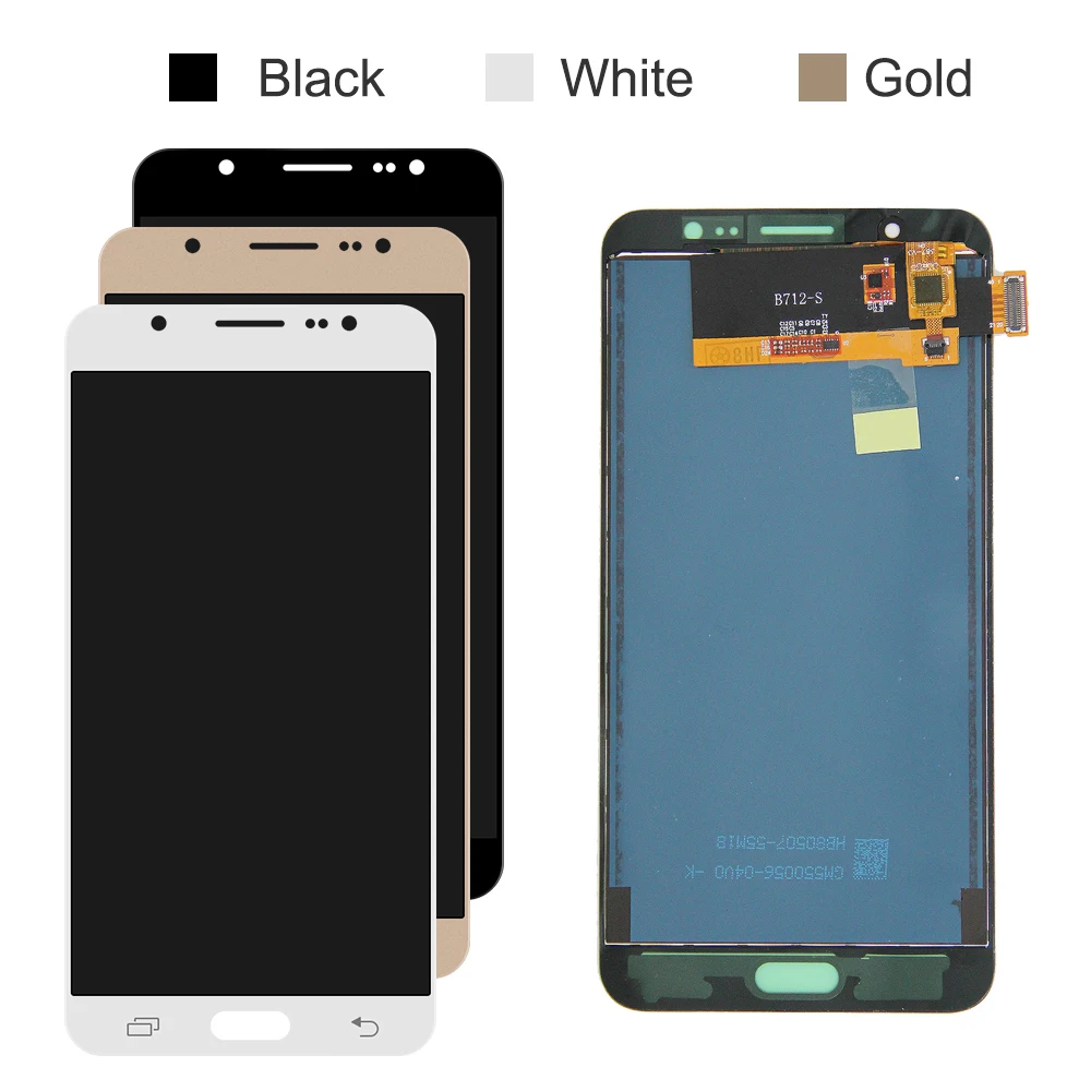 Can Adjust J710 LCD For Samsung Galaxy J7 2016 Display SM-J710FN J710F J710M J710Y LCD Touch Screen Digitizer Assembly Frame