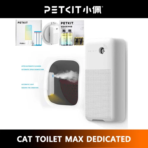 PETKIT PURA MAX 고양이 쓰레기 상자 액세서리, 오리지널 스마트 K3 스프레이 냄새 제거기 N50 고양이 변기 냄새 제어 공기 청소 