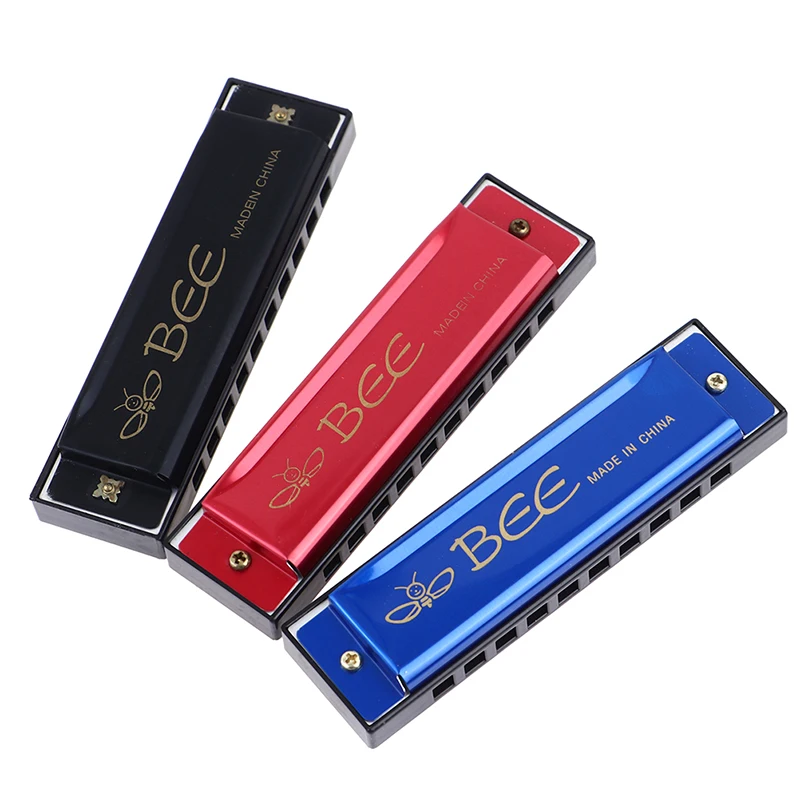 1PC Harmonica 10 Holes Harp 20 C Tone Diatonic Harp Key Jazz Band Mouth Organ Harp Children's Gift