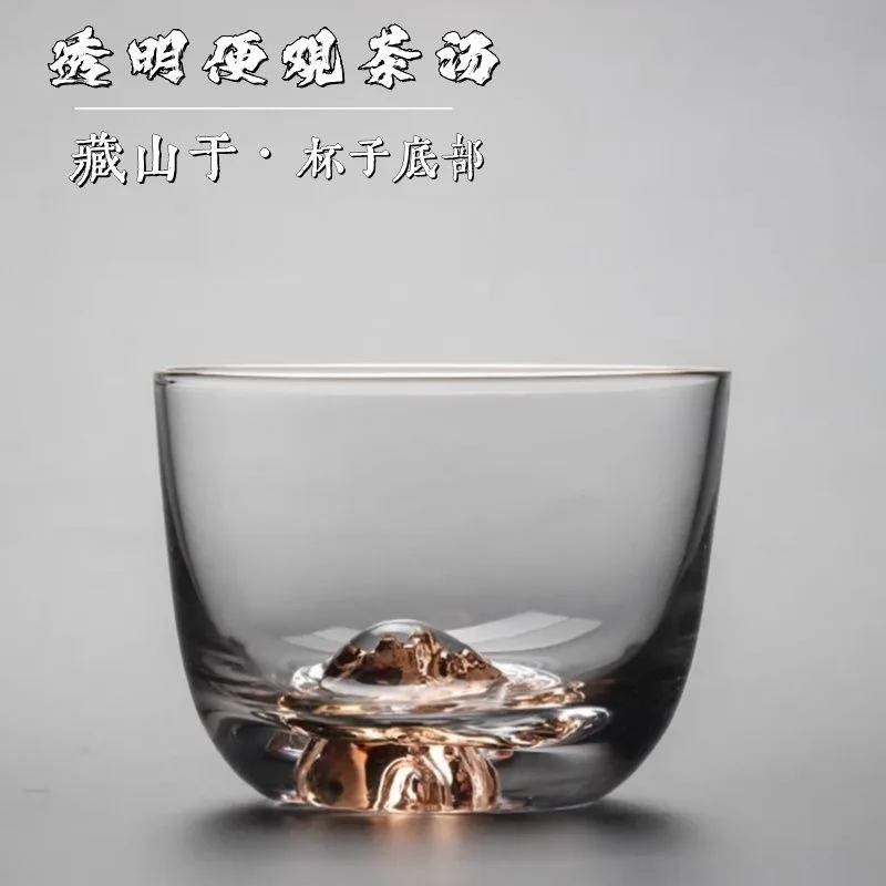 Mountain Viewing Whiskey Glass Creative Cup Fashioned Crystal Glasses Heat-resistant Glass sake Water Cup Teacup Red Wine Glass