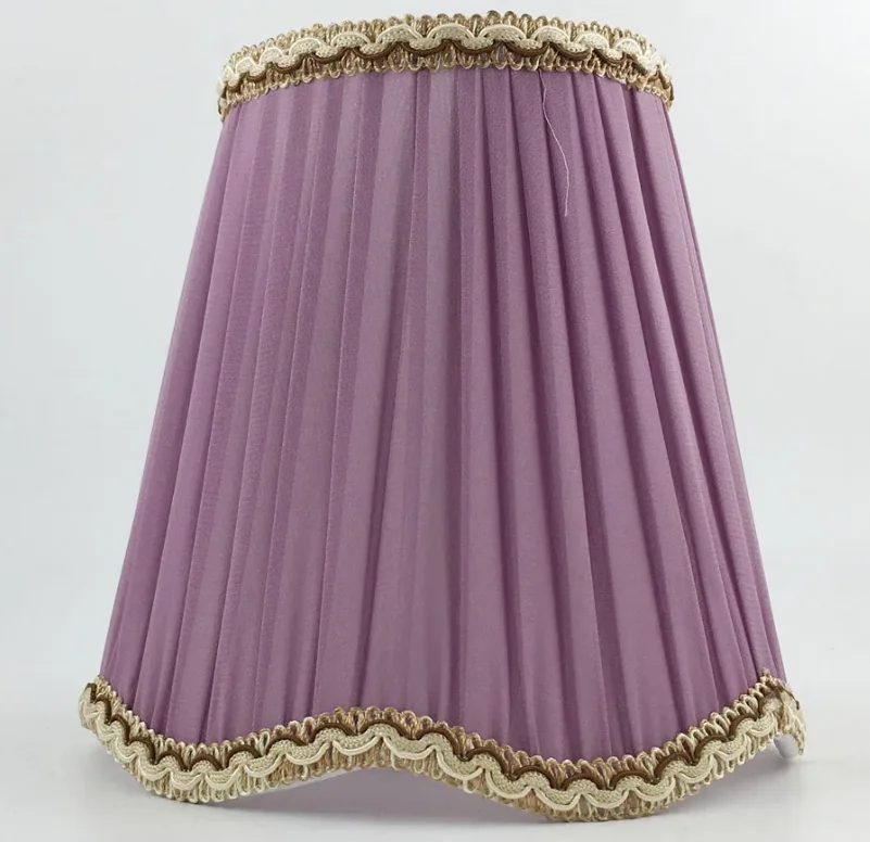 DIA 17cm Purple Color Wall Lampshade , Small Lamp shades DIY, E14 hole 3cm/ E27 hole 4.2cm