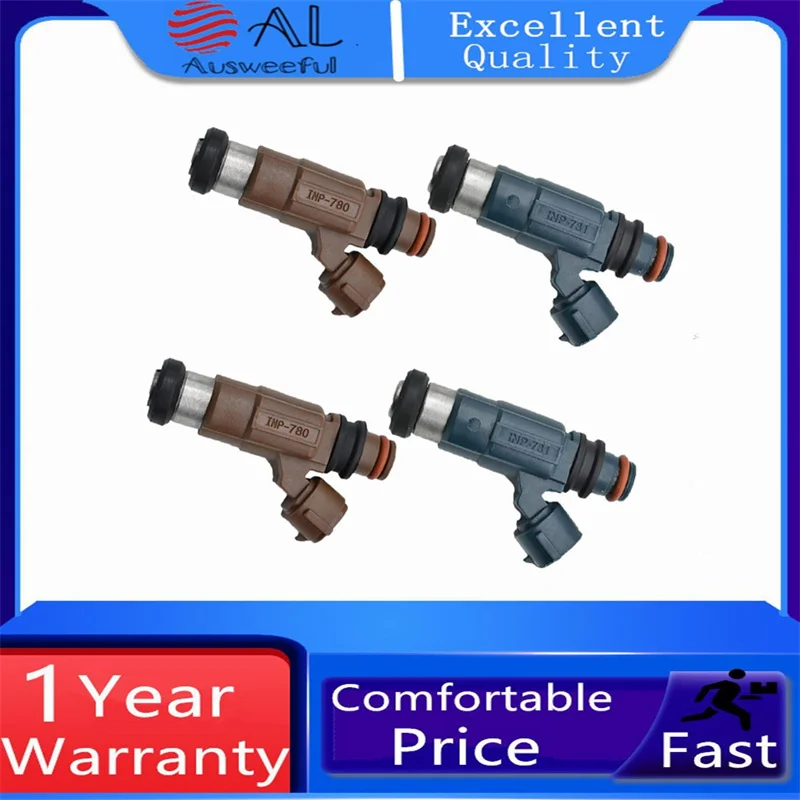 

4pcs Fuel Injectors fit For Mazda For Protege 1.8/2.0L 1999 2000 20001 2002 842-12285 INP780 INP781 7410266 Car