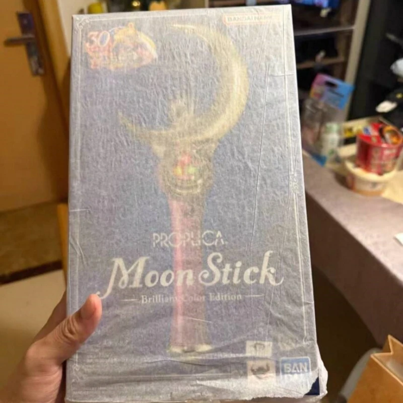Bandai Proplica Moon Stick Transformation Broochdisguise Pen Crystal Star Figure Anime Sailor Moon Model Cosplay Prop Toy Gift